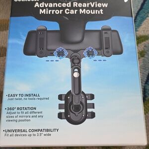 Advanced RearView Mirror Car Mount - Black